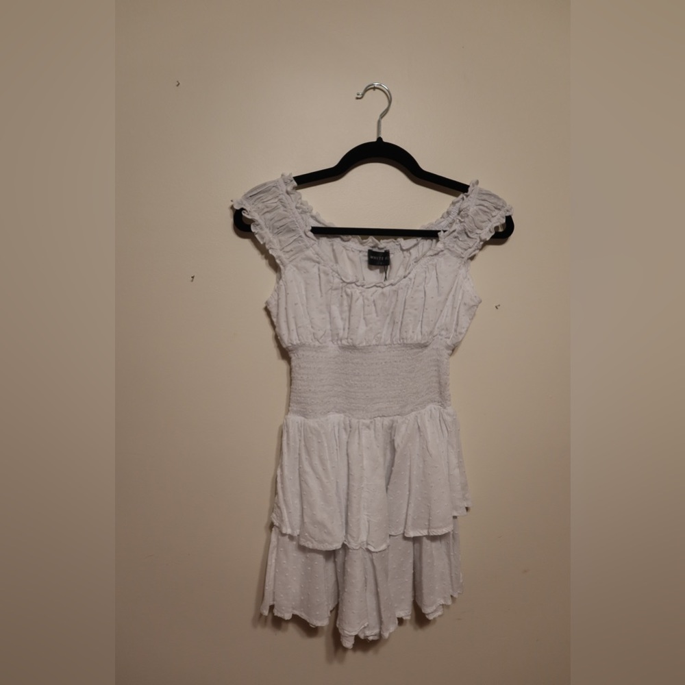 White Fox “Know what I want play suit” in white